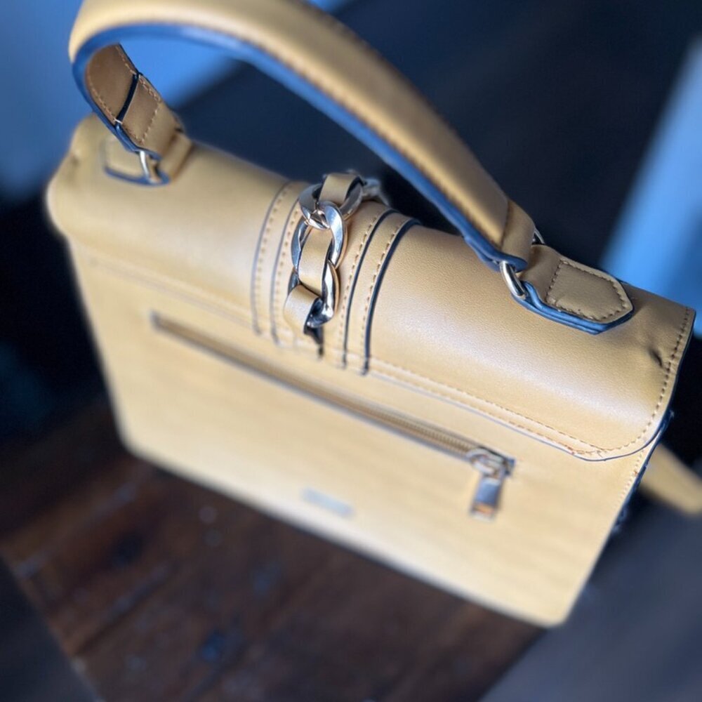 Aldo Yellow Medium Vibrant Crossbody Purse - Picture 9 of 9